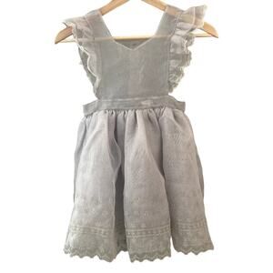 Charming Gray Kids Casual Dress